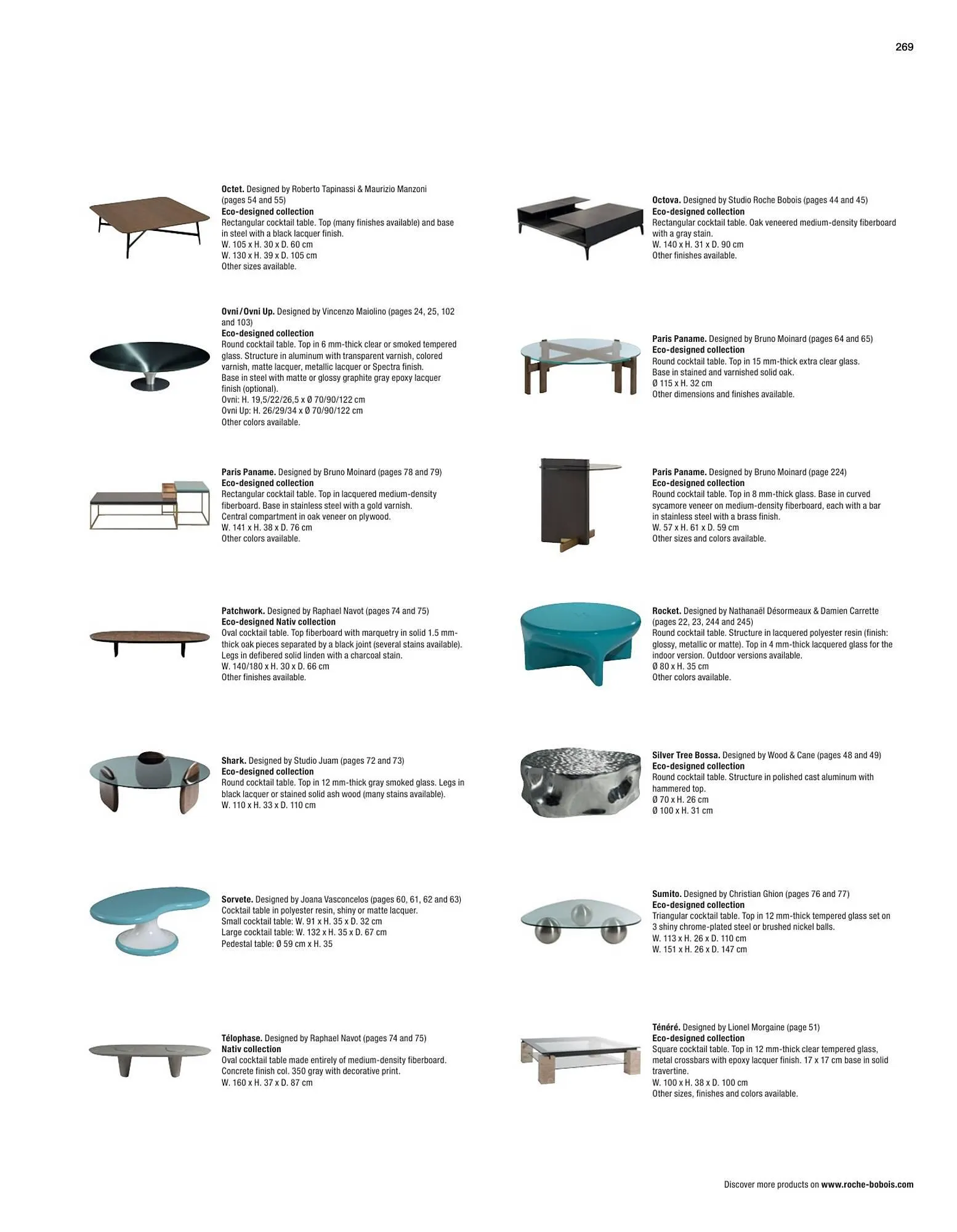 Catálogo de Folleto Roche Bobois 2 de febrero al 28 de diciembre 2024 - Página 271