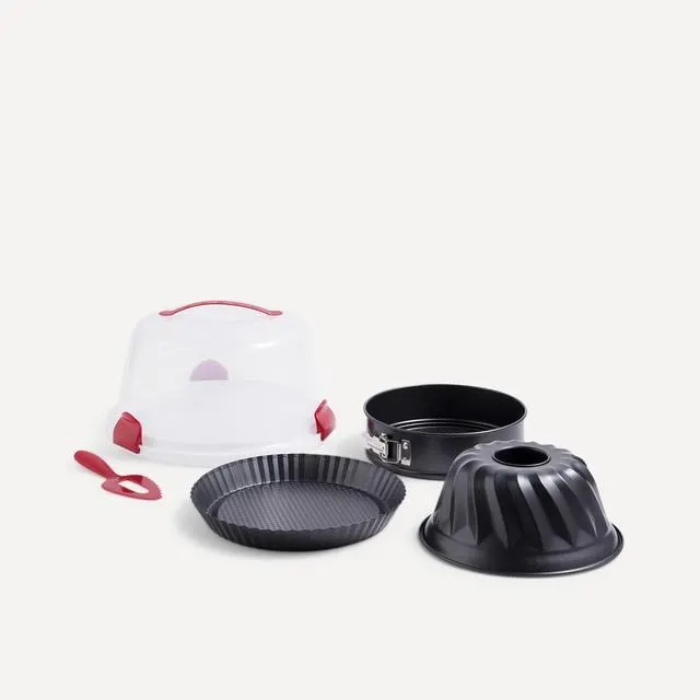 Set 3 moldes de repostería con portatartas El Corte Inglés