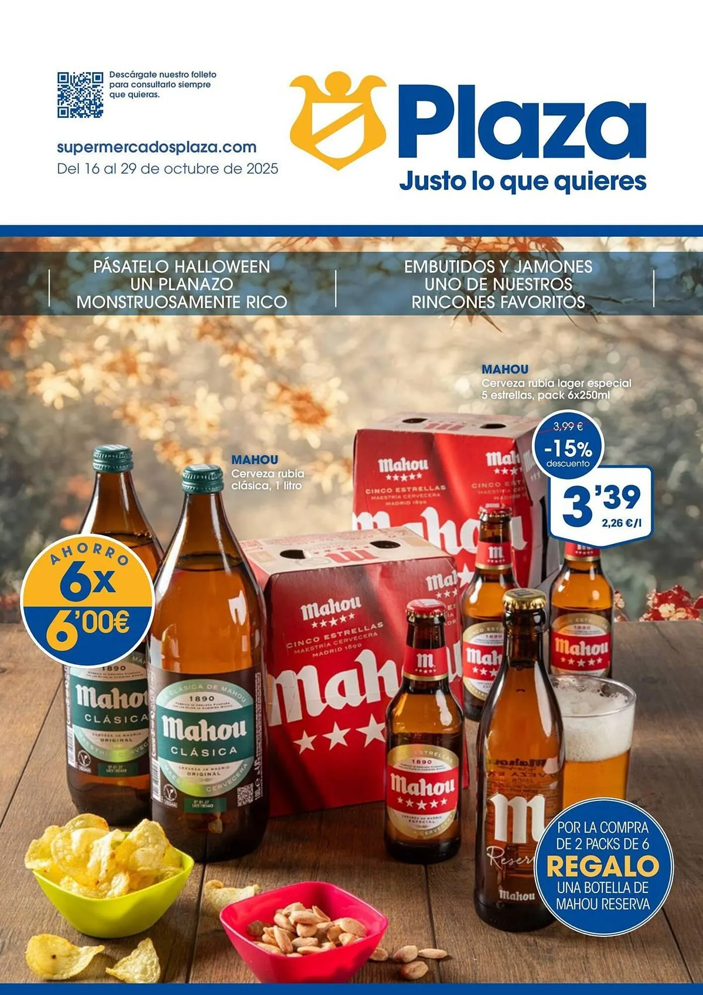 Catálogo de Folleto Supermercados Plaza 20 de octubre al 29 de octubre 2025 - Página 1