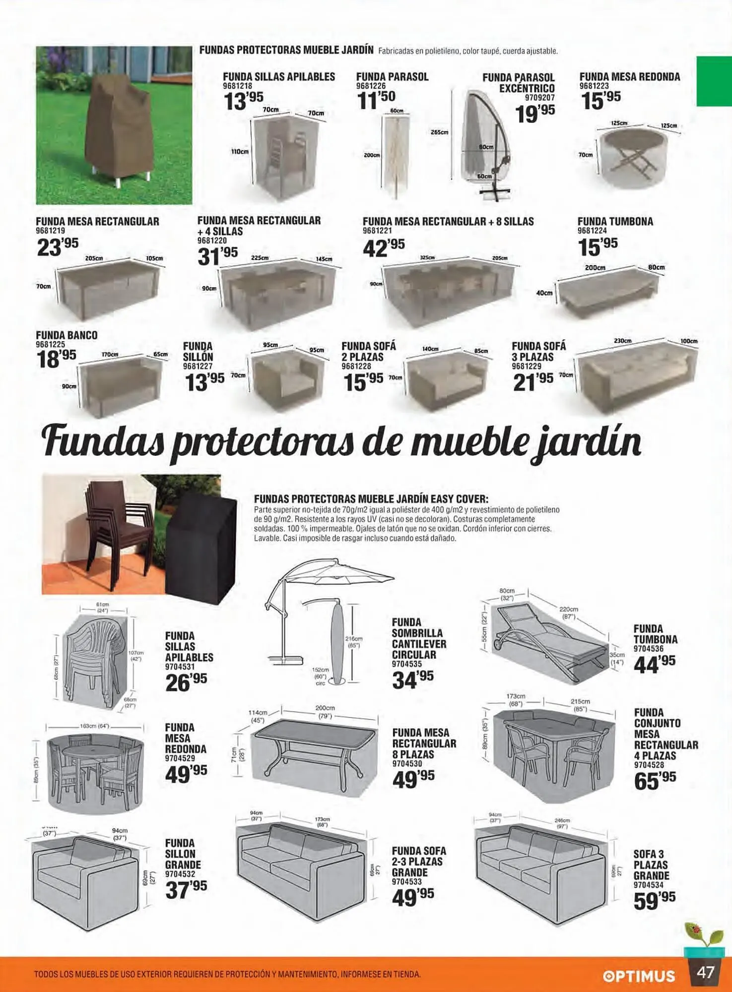 Catálogo de Folleto Optimus 27 de marzo al 31 de agosto 2023 - Página 47