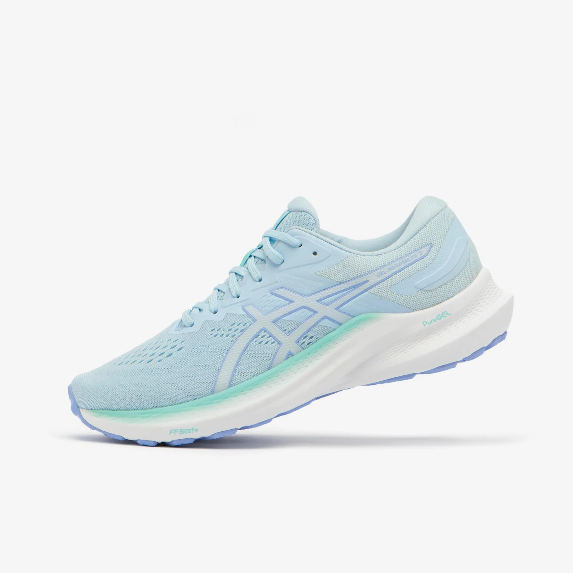 Zapatillas de running mujer, Asics Gel Roadmiles 2 azul turquesa