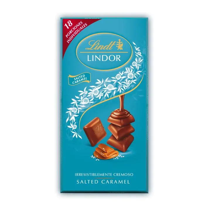 Tableta de Chocolate Lindor Salted Caramel Singles 100g- Lindt