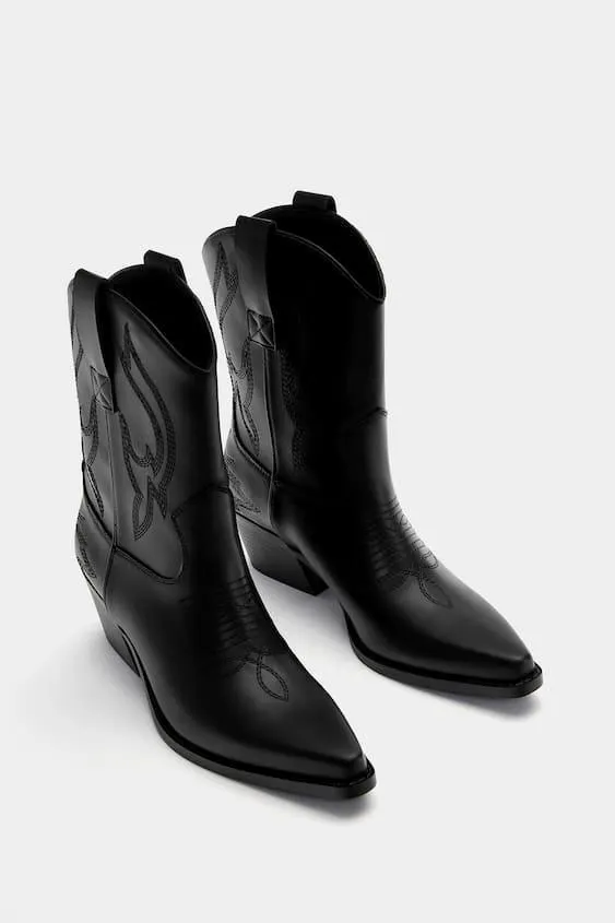 BOTINES COWBOY PESPUNTES