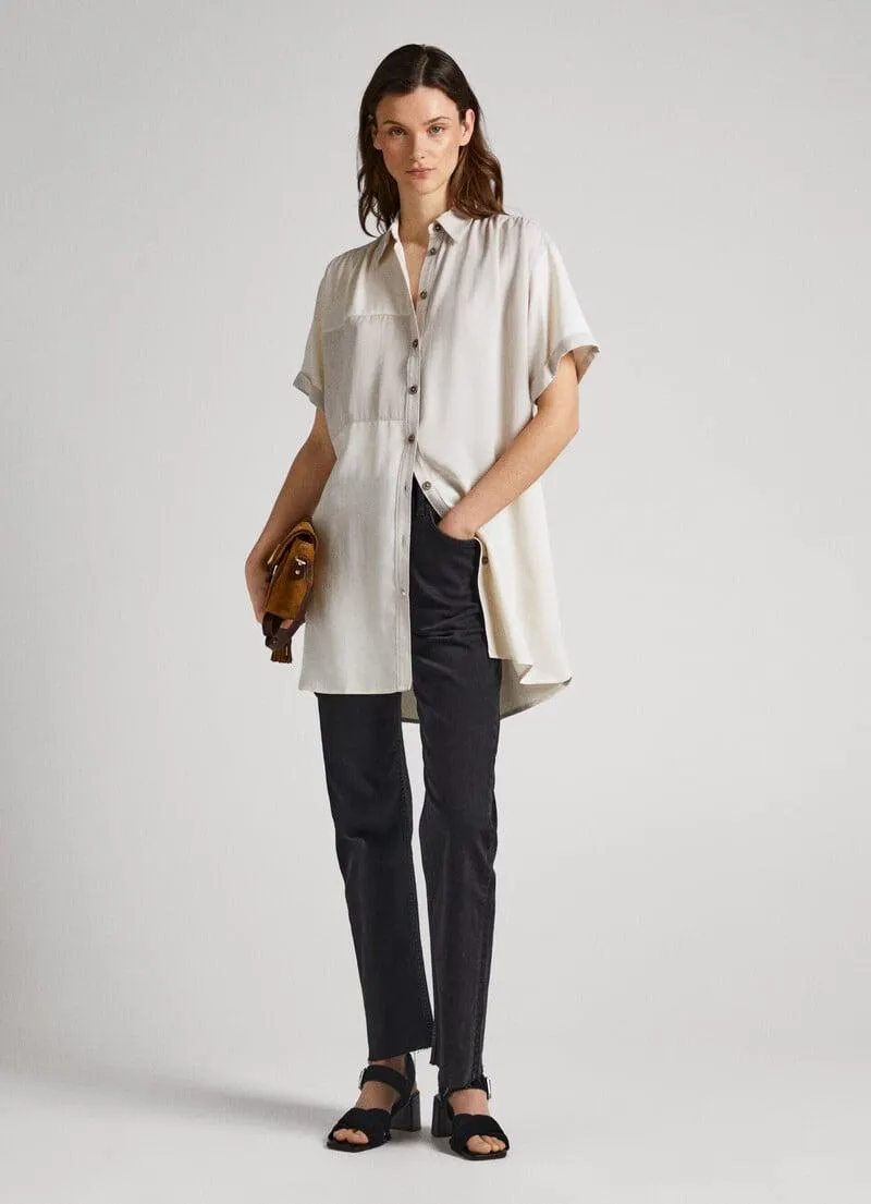 VESTIDO CORTO EFECTO PARCHE