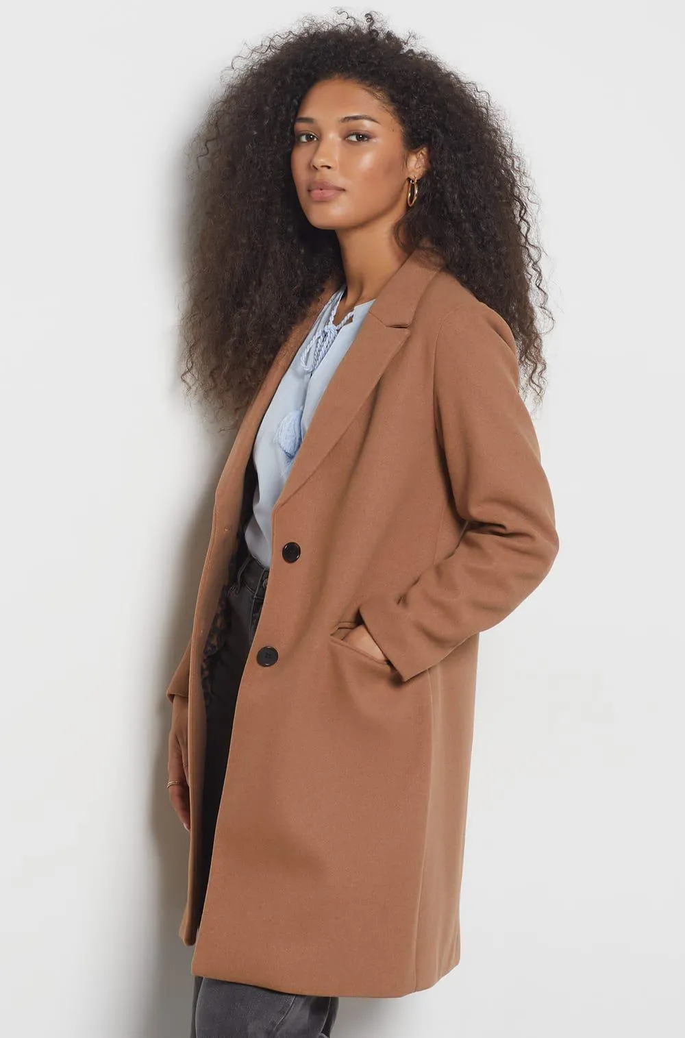 Abrigo largo corte recto