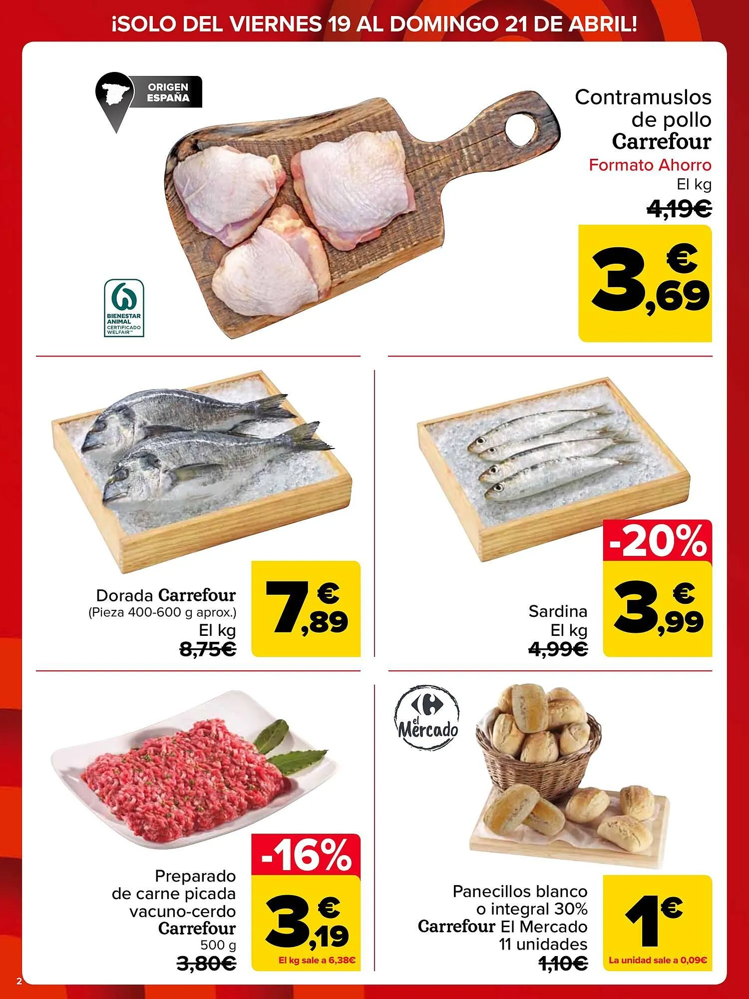 Catálogo de Folleto Carrefour 19 de abril al 21 de abril 2024 - Página 2