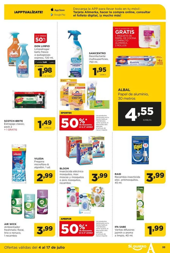 Catálogo de Catálogo Alimerka 4 de julio al 17 de julio 2024 - Página 34