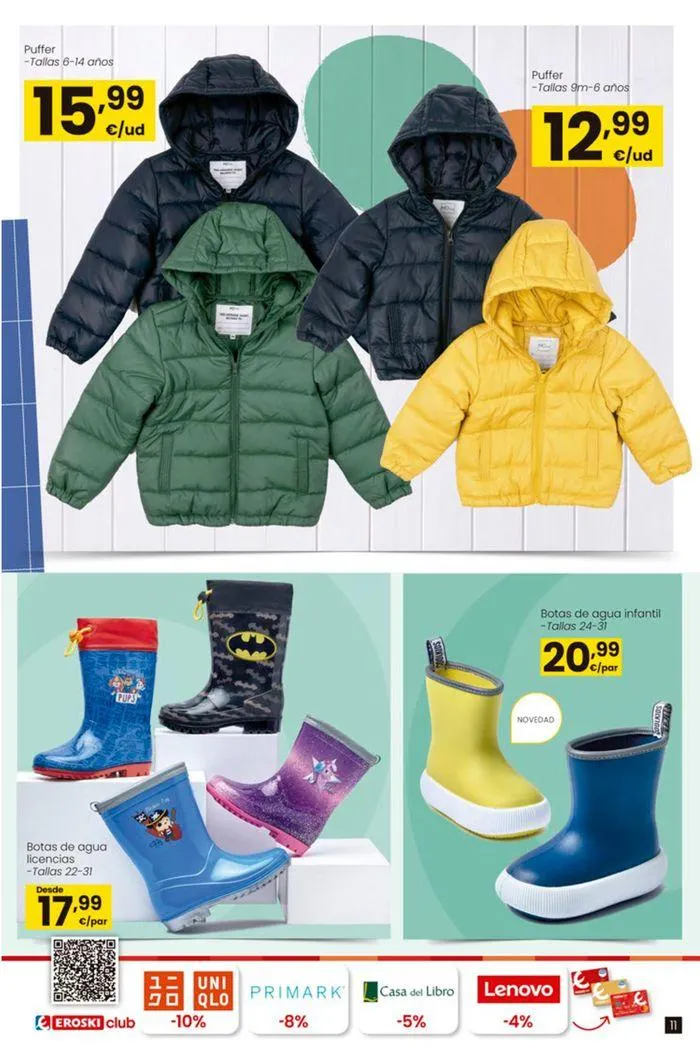 Catálogo de Ofertas Vuelta al Cole EROSKI 22 de agosto al 18 de septiembre 2024 - Página 11