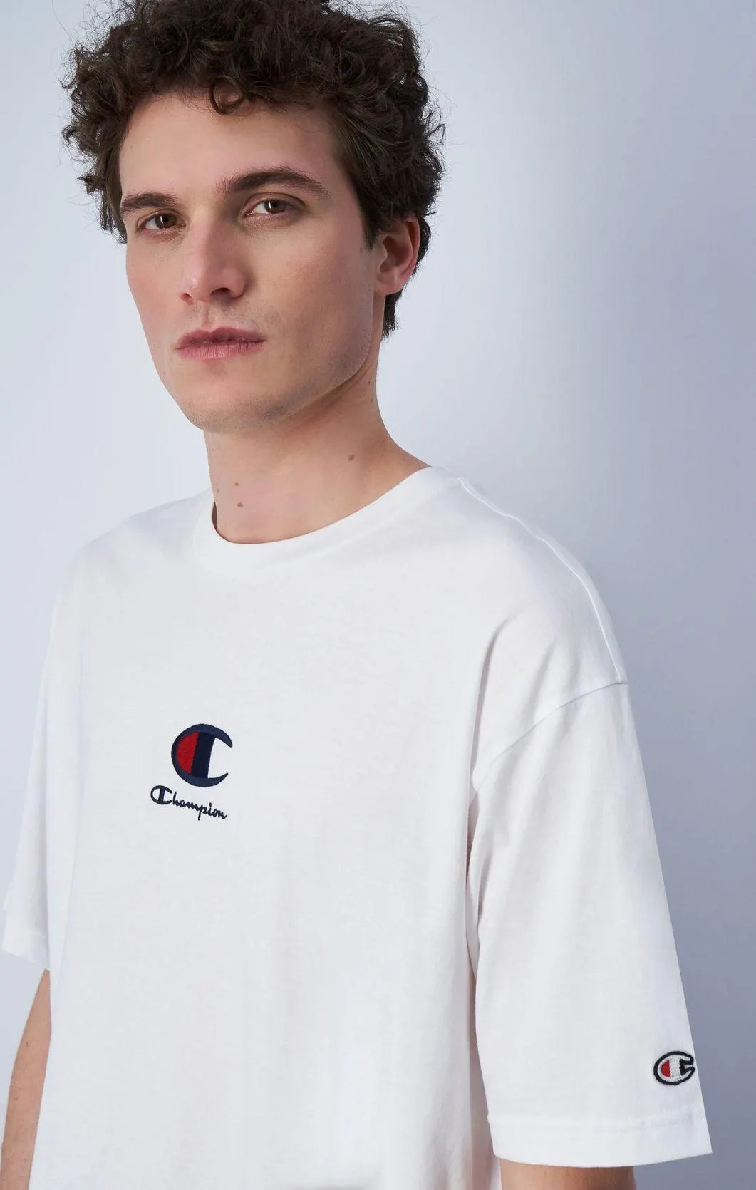 Camiseta de algodón con logotipo Champion