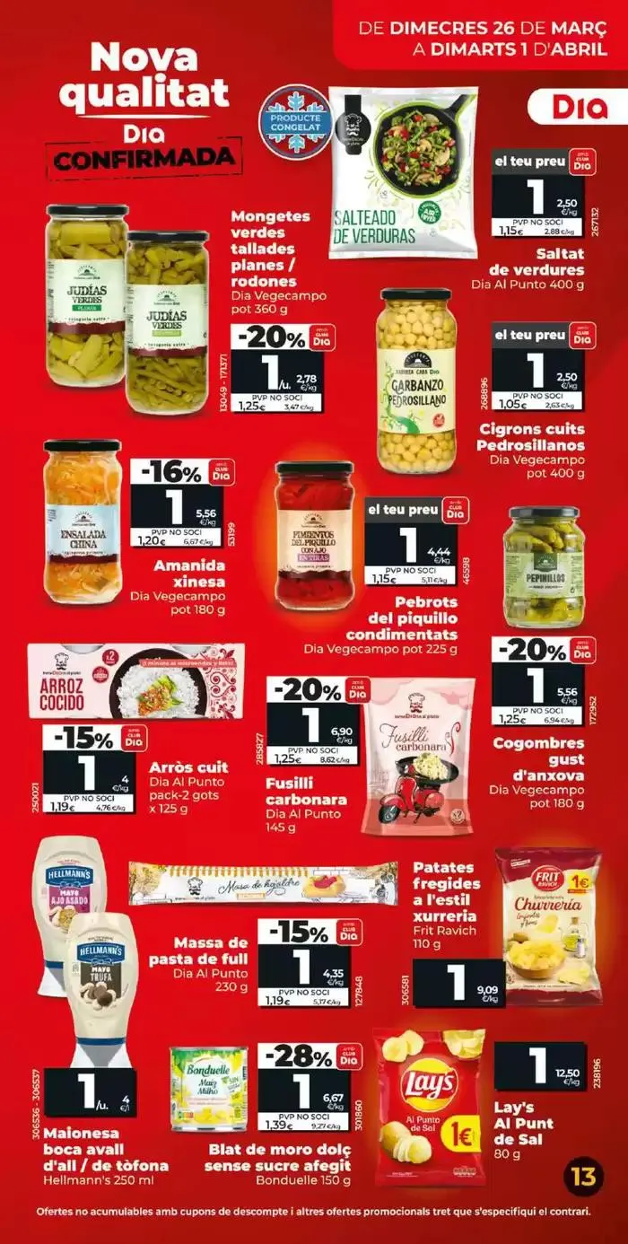 Catálogo de Estalvi en Gran del 26/03 a l’ 01/04 26 de marzo al 1 de abril 2025 - Página 13