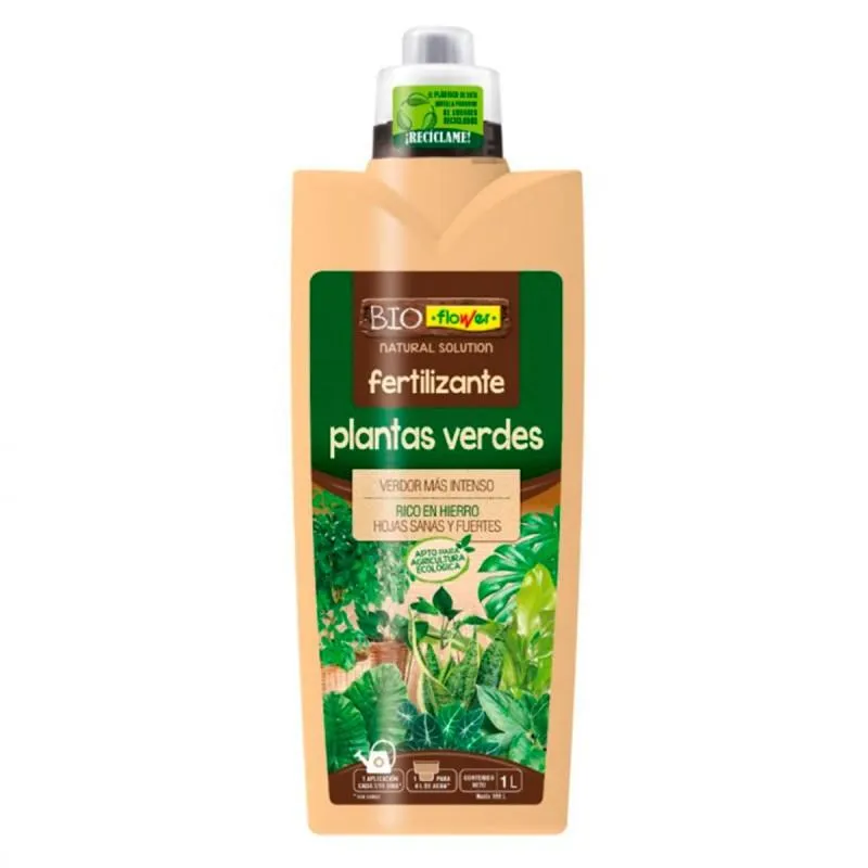 FERTILIZANTE FLOWER PLANTAS VERDES ECOLÓGICO 70652 1L