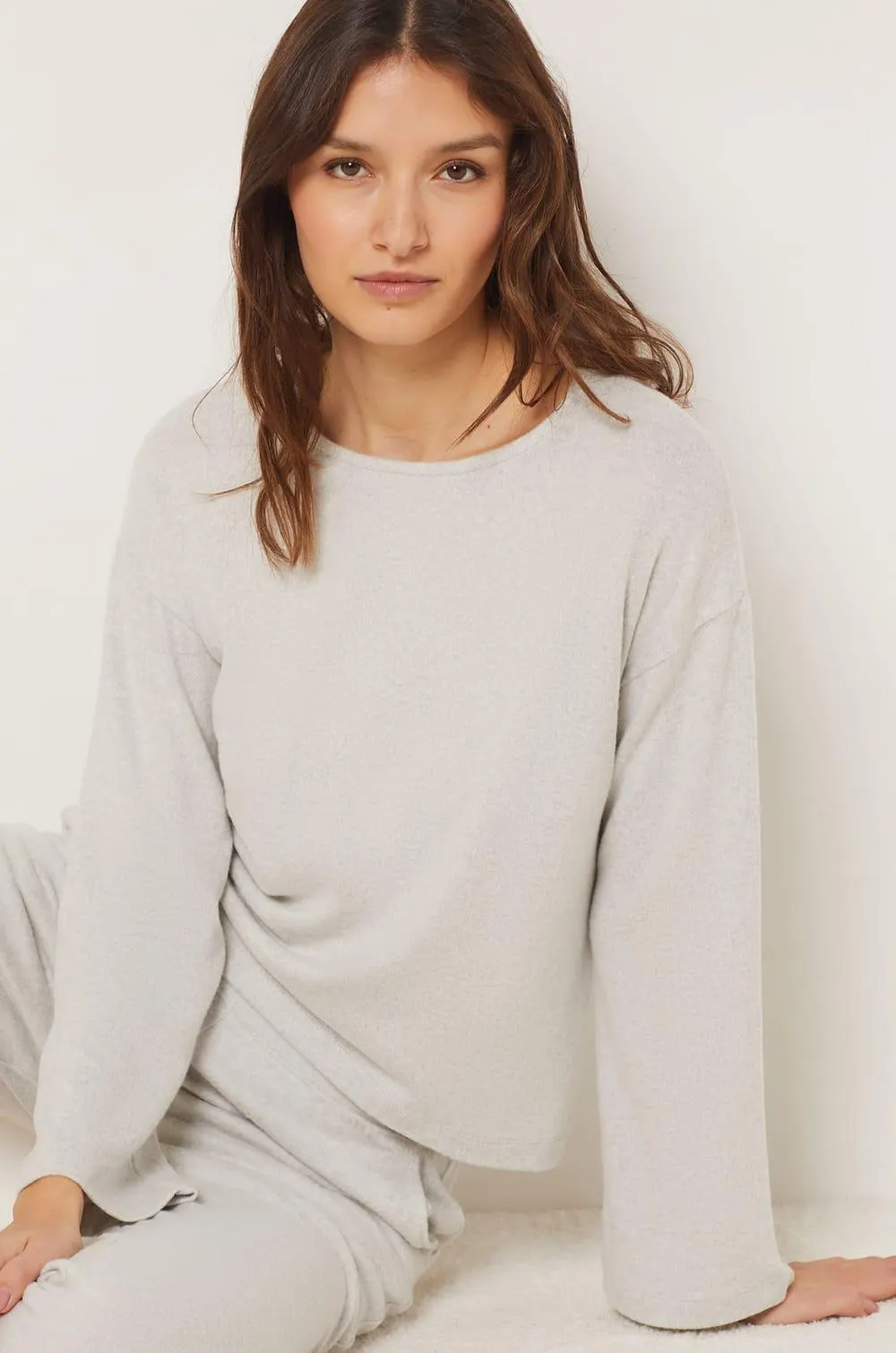 Suéter tejido agradable