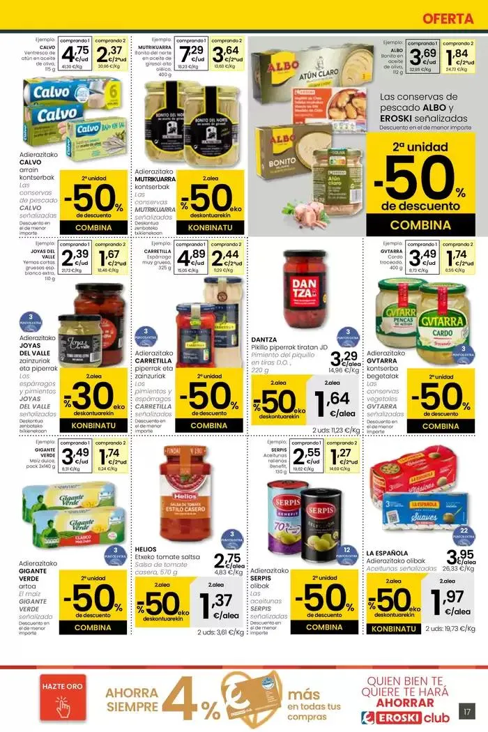 Catálogo de AUKERA OFERTA EROSKI CENTER 15 de mayo al 28 de mayo 2025 - Página 17