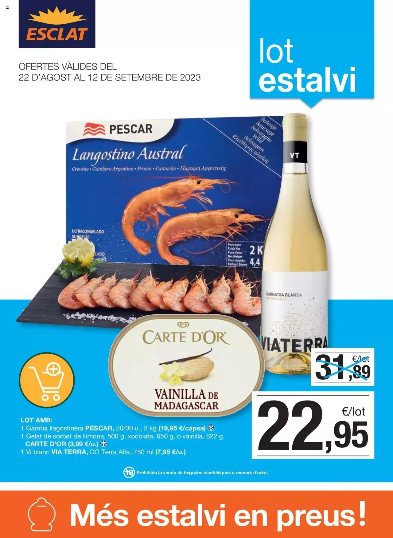 Catálogo de Bonpreu folleto 22 de agosto al 12 de septiembre 2023 - Página 1