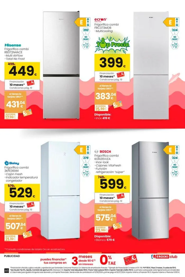 Catálogo de Vive el verano HIPERMERCADOS EROSKI 13 de junio al 10 de julio 2024 - Página 46