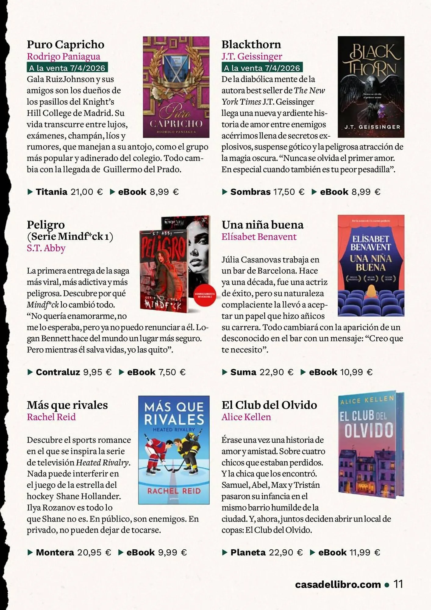 Catálogo de Catálogo Casa del Libro 1 de abril al 22 de abril 2026 - Página 11