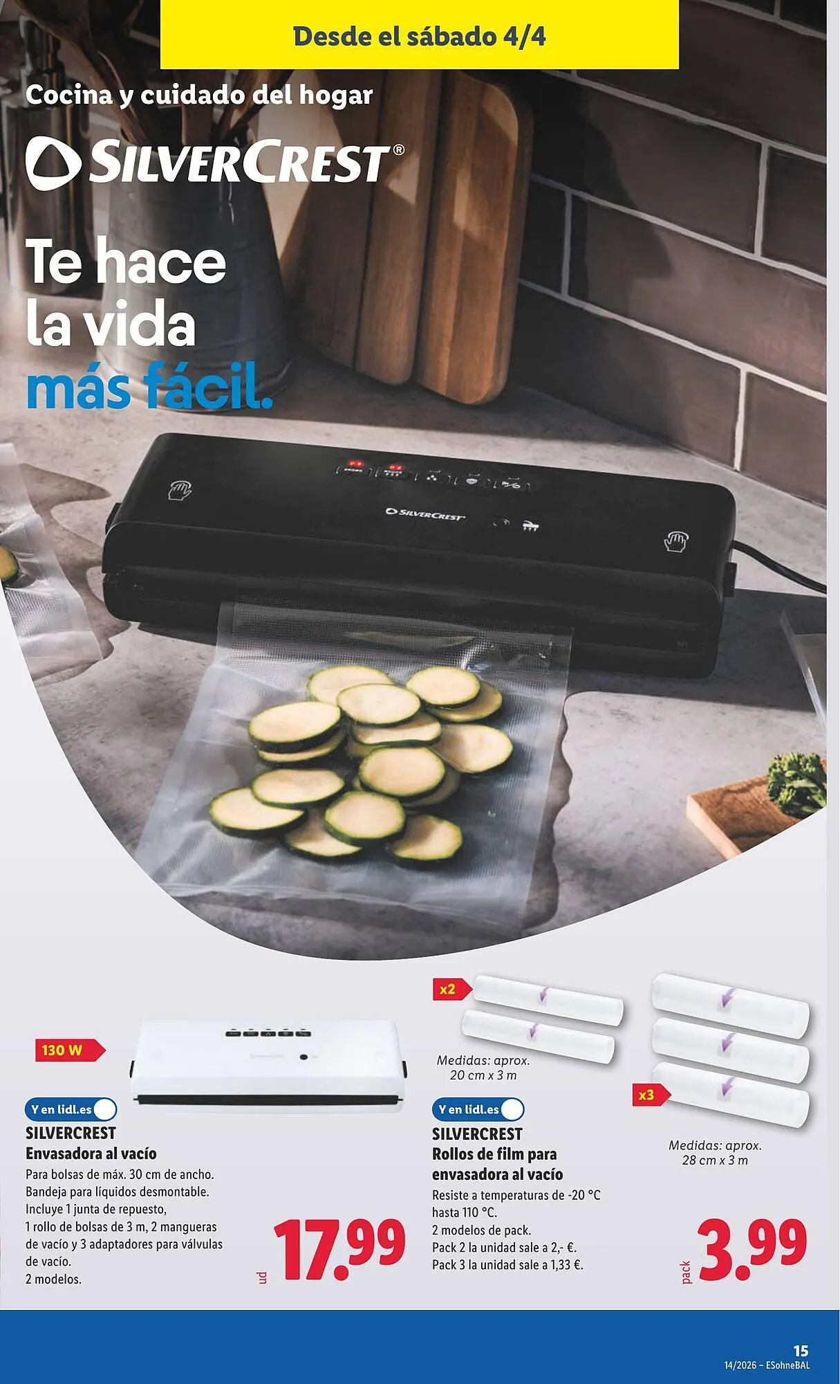 Catálogo de Catálogo Lidl 30 de marzo al 6 de abril 2026 - Página 25