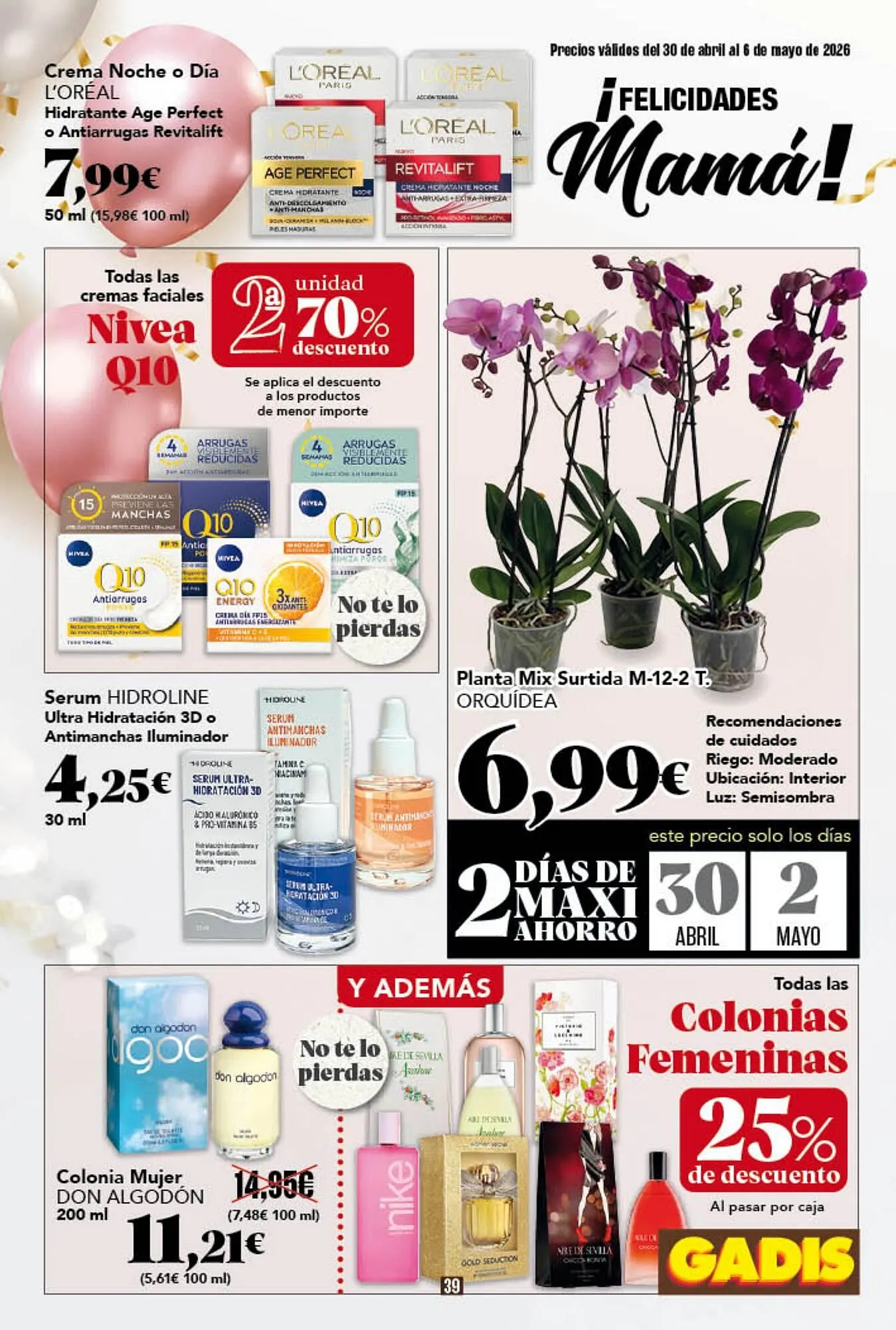 Catálogo de Folleto Gadis 30 de abril al 6 de mayo 2026 - Página 39