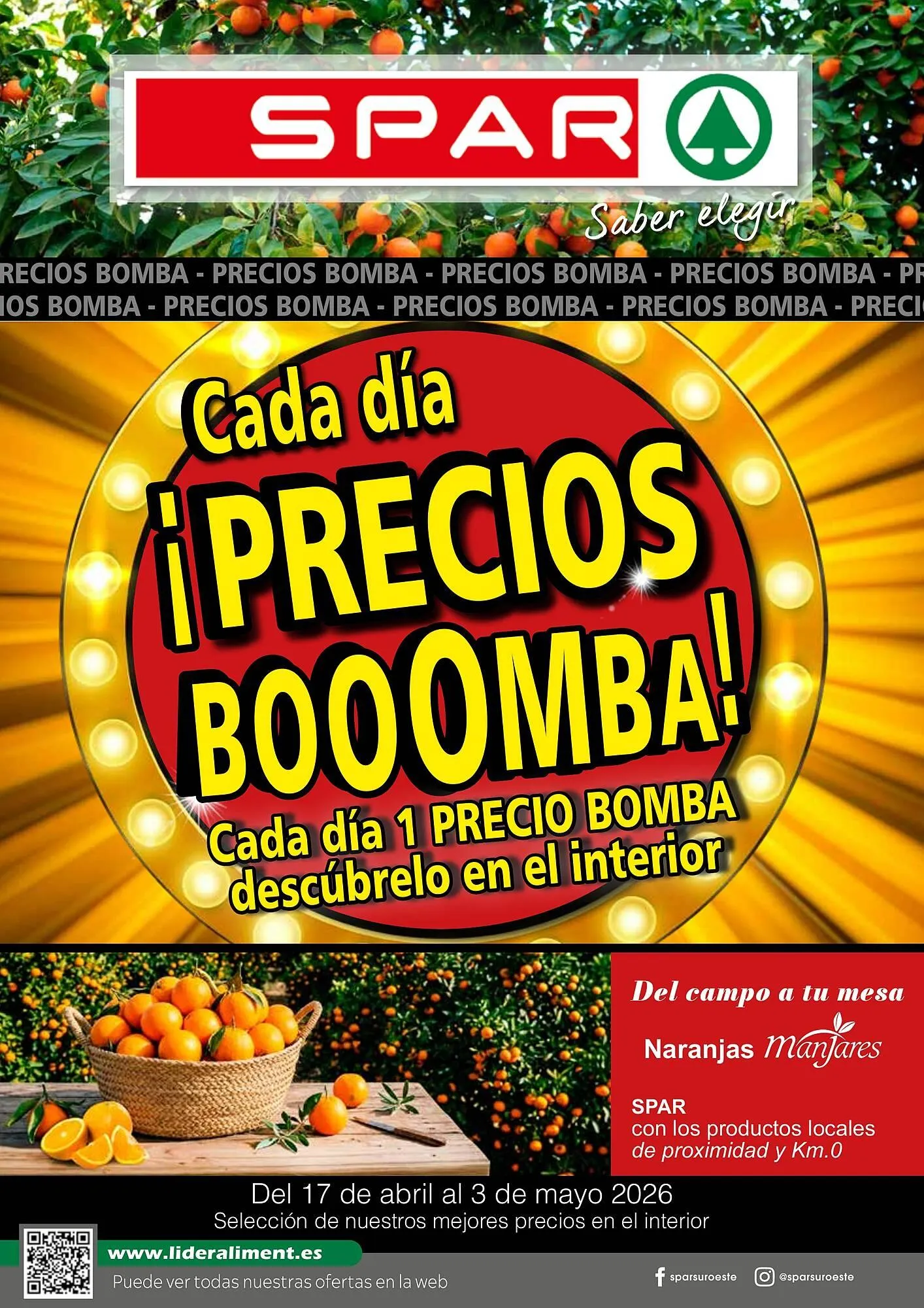 Catálogo de Folleto SPAR 17 de abril al 3 de mayo 2026 - Página 1