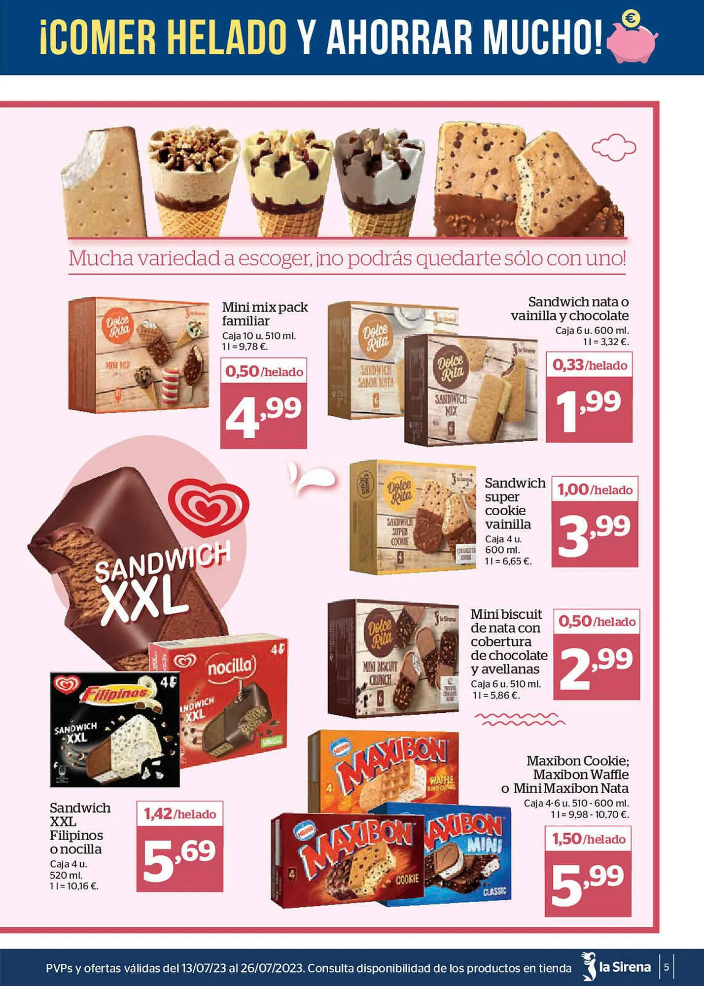 Catálogo de Folleto La Sirena 13 de julio al 26 de julio 2023 - Página 5