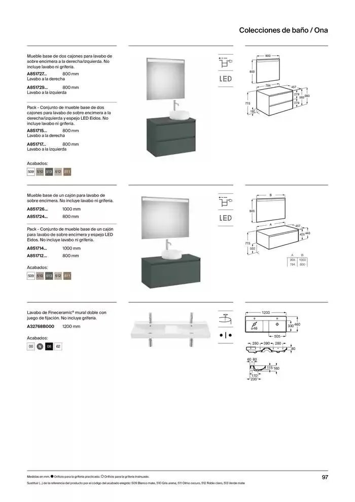Catálogo de Colecciones de Baño, Muebles y Accesorios 9 de enero al 31 de diciembre 2025 - Página 99
