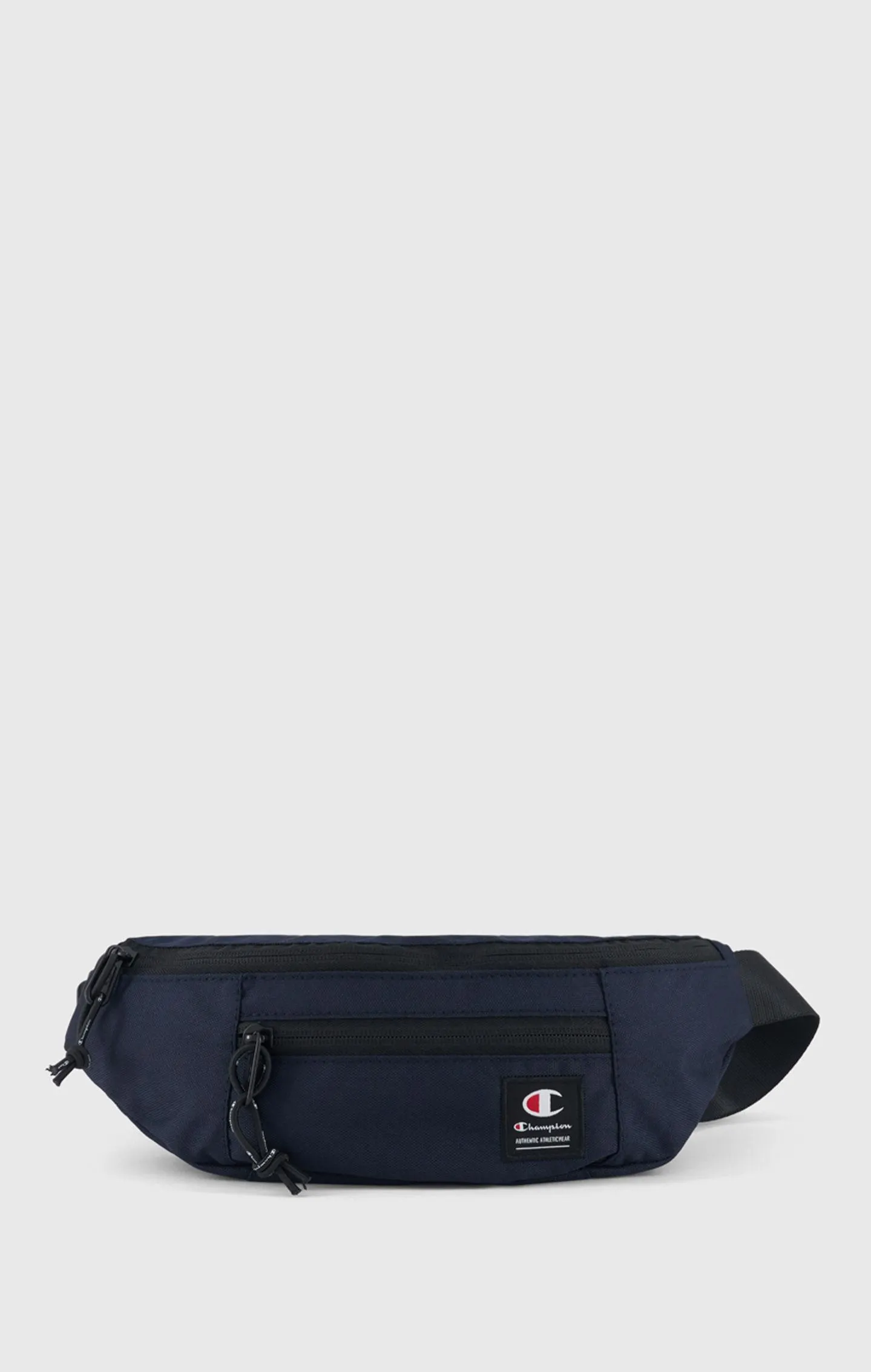 Riñonera con etiqueta de jacquard