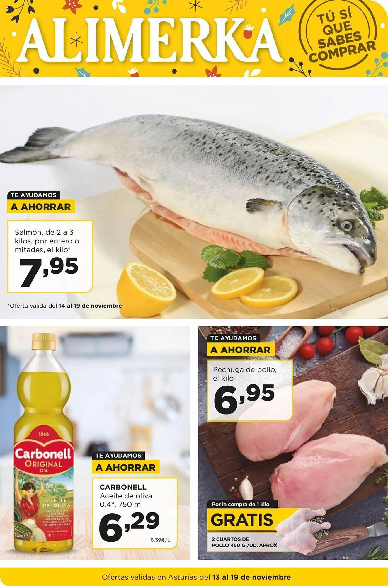 Catálogo de Folleto Alimerka 13 de noviembre al 19 de noviembre 2023 - Página 1