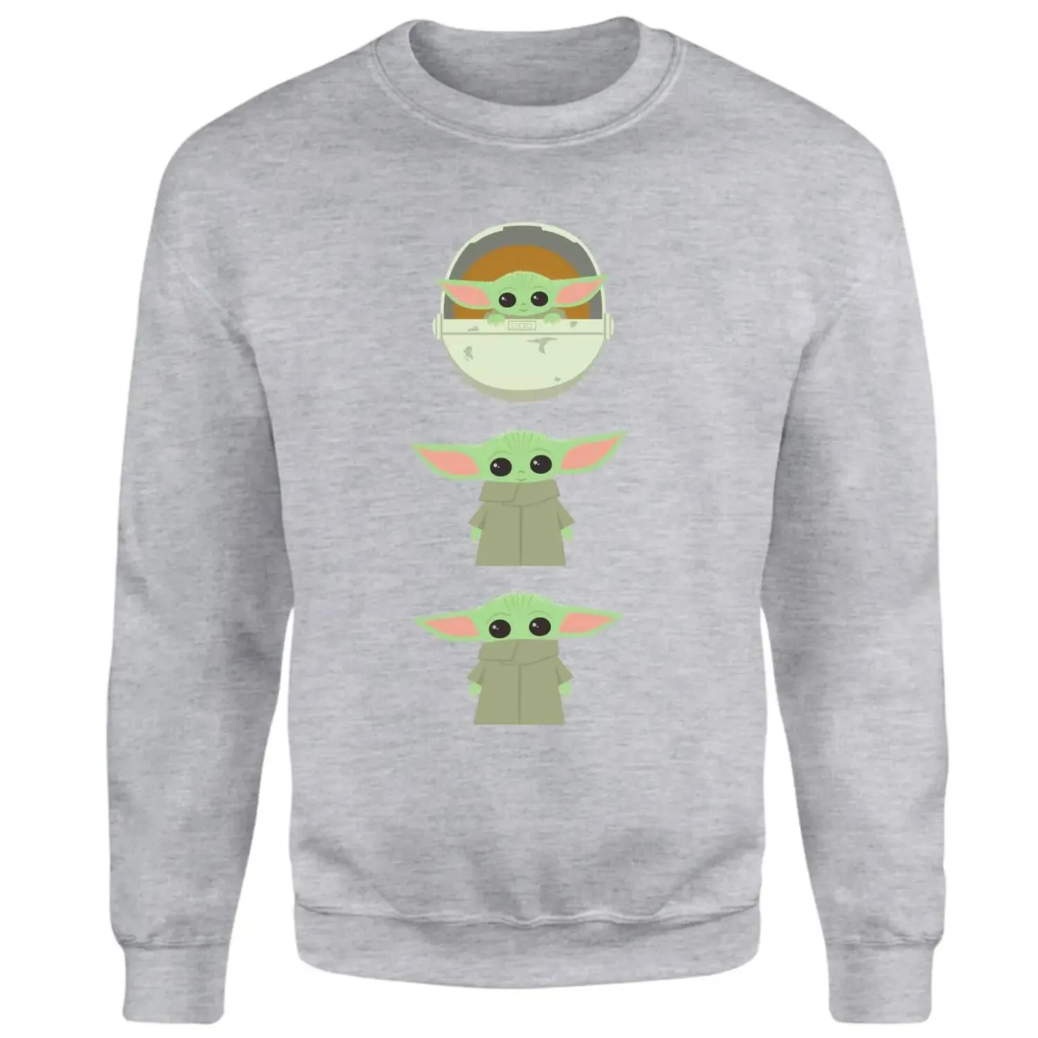 Sudadera The Child Poses de The Mandalorian - Gris