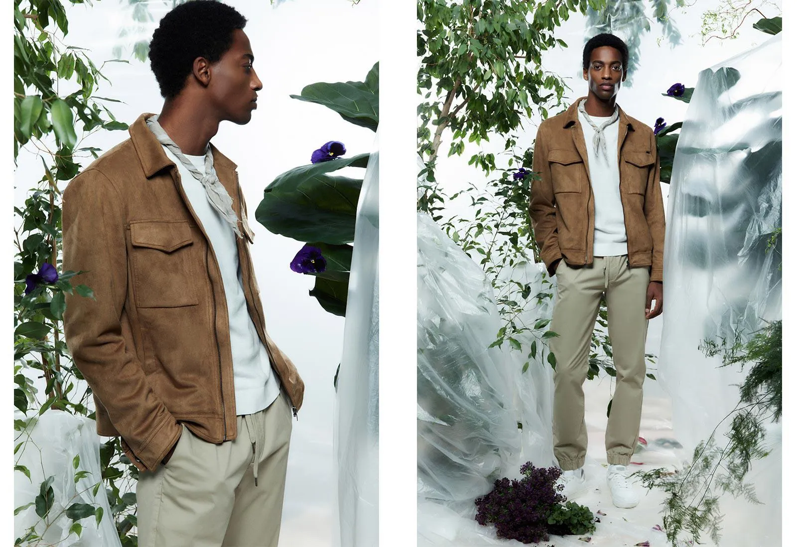 Cazadora efecto ante