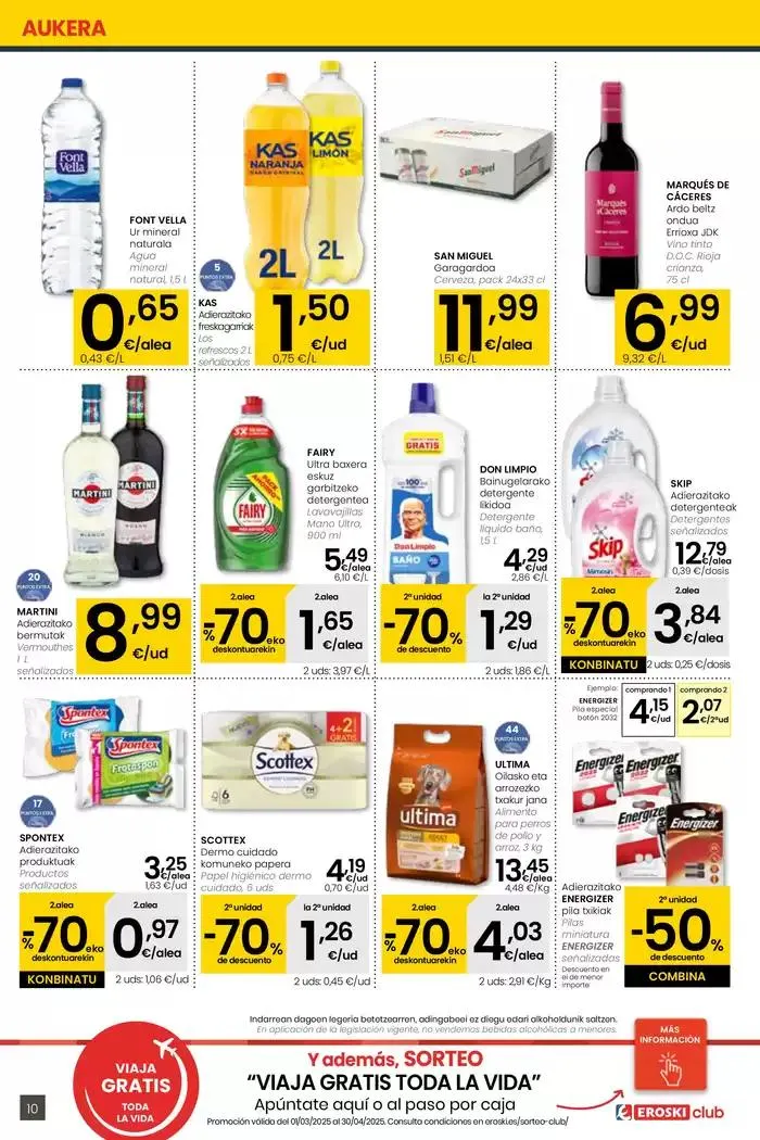 Catálogo de Prezio merkeagoa SUPERMERKATUAK EROSKI  27 de marzo al 8 de abril 2025 - Página 10