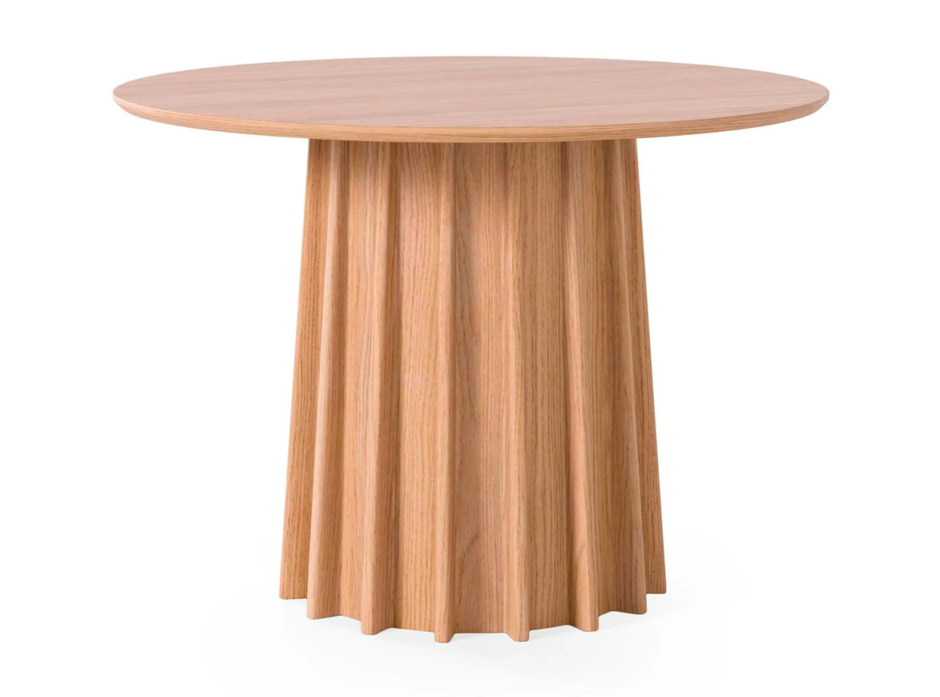 Mesa redonda fija en roble