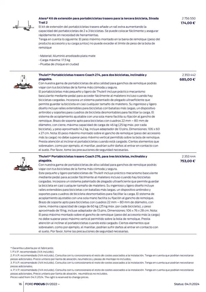 Catálogo de Ford de accesorios Focus 13 de noviembre al 13 de noviembre 2025 - Página 16