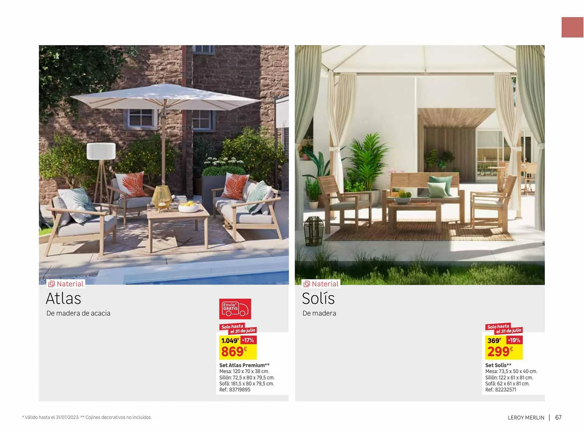 Catálogo de Folleto Leroy Merlin 9 de junio al 31 de julio 2023 - Página 67