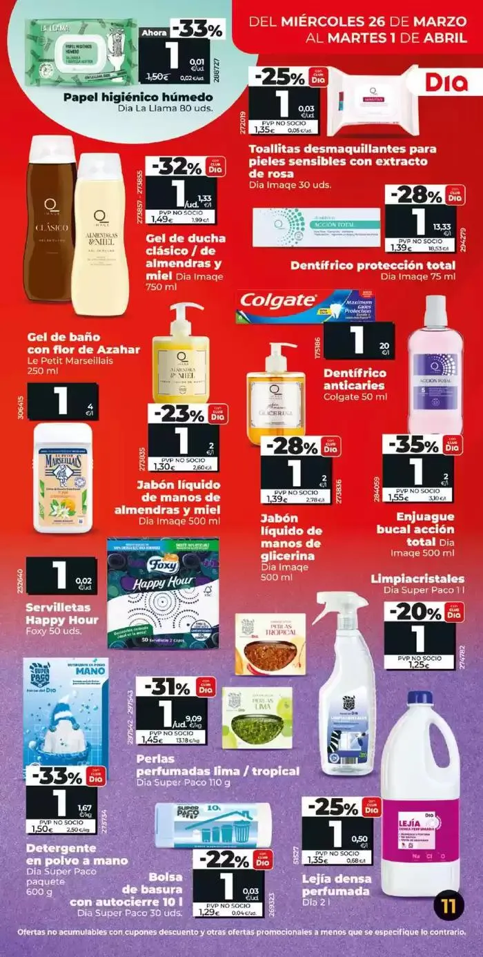 Catálogo de Más de 100 productos a 1€ del 26/03 al 01/04 26 de marzo al 1 de abril 2025 - Página 11