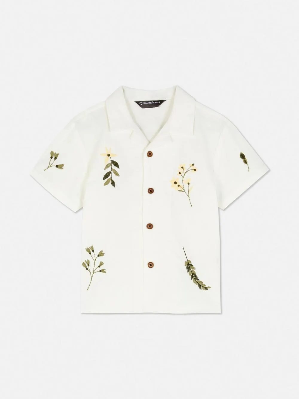 Camisa de manga corta bordada