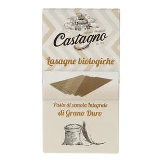 Láminas para Lasaña de Trigo Integral ECO Castagno 500 g