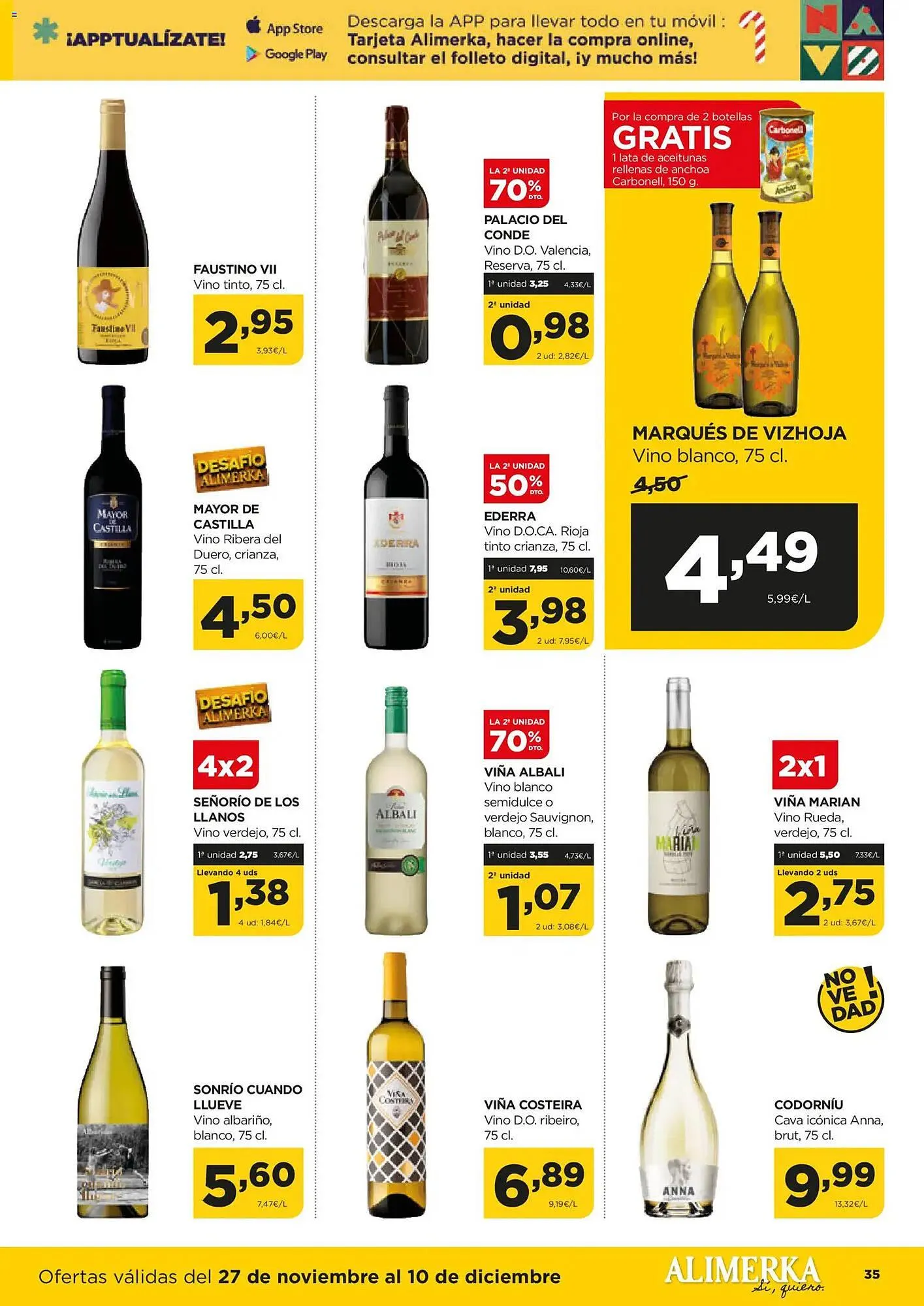 Catálogo de Folleto Alimerka 27 de noviembre al 10 de diciembre 2025 - Página 35