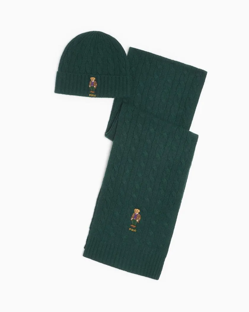 Polo Ralph Lauren Bear Unisex Beanie and Scarf