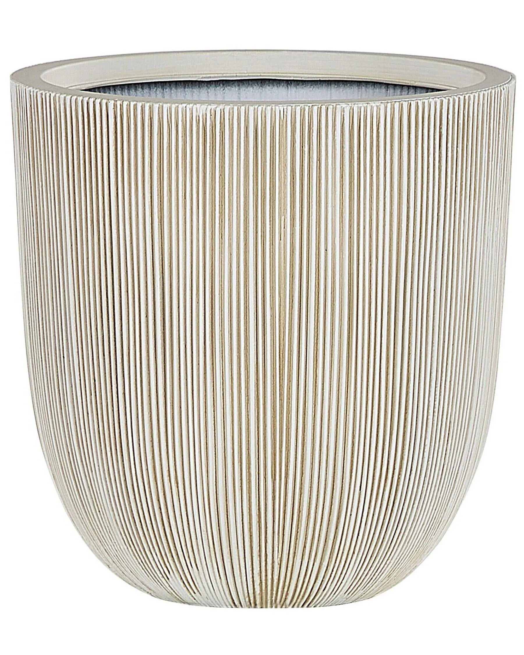 Maceta CHIOS Material sintético 44 cm Beige