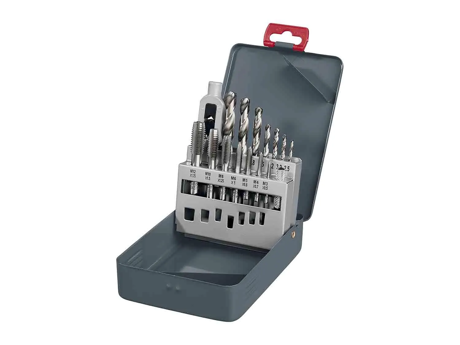 Set de brocas y machos de roscar