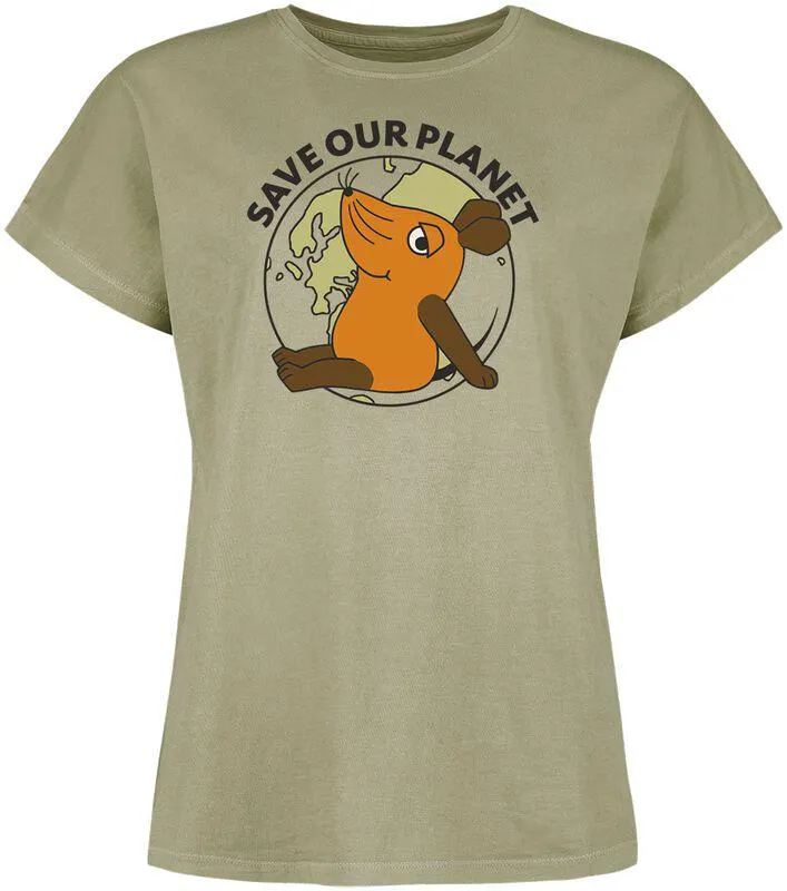 "Save Our Planet" Camiseta Verde de Die Sendung mit der Maus