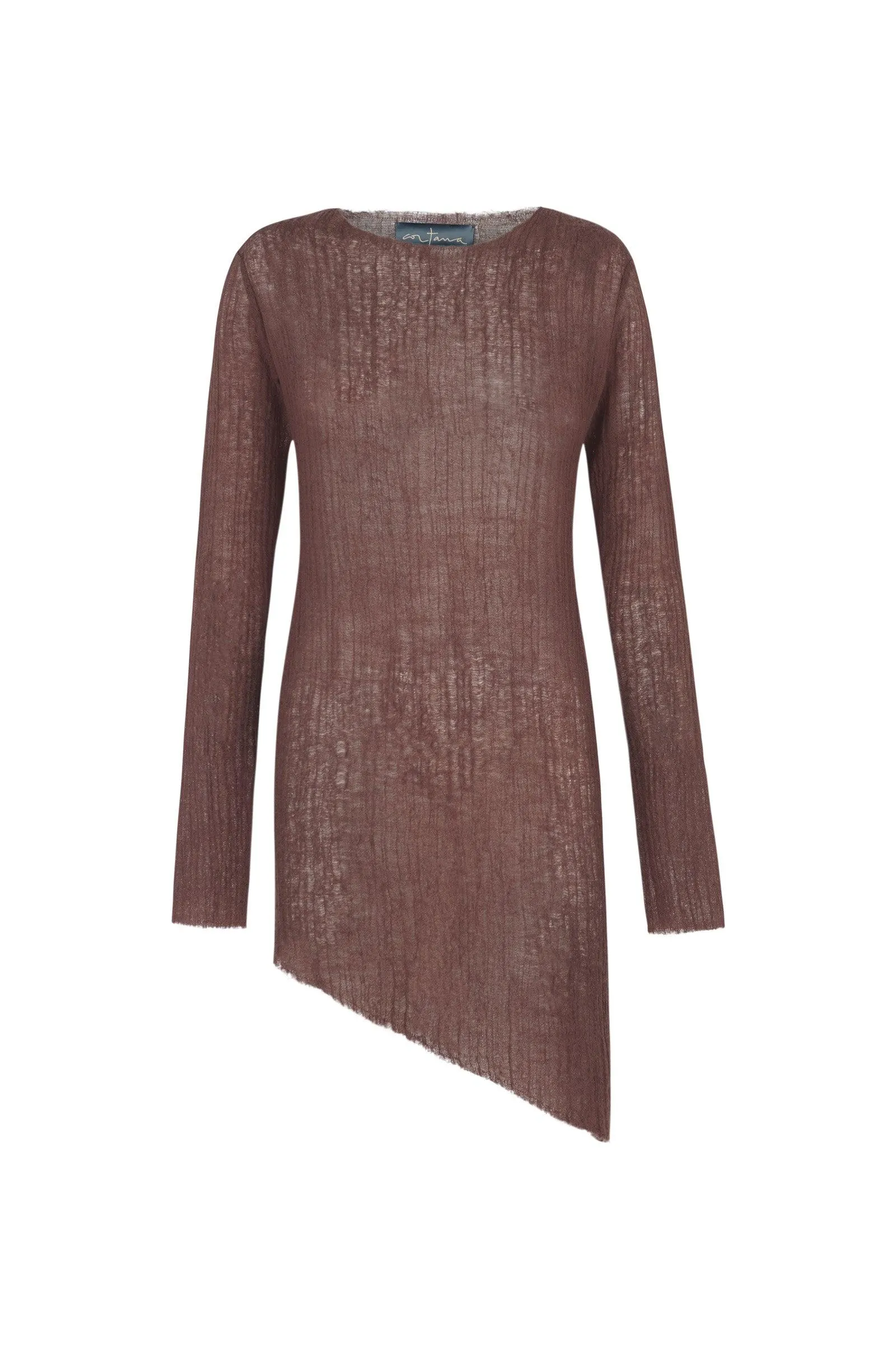 Maryam, top en lana virgen rosewood