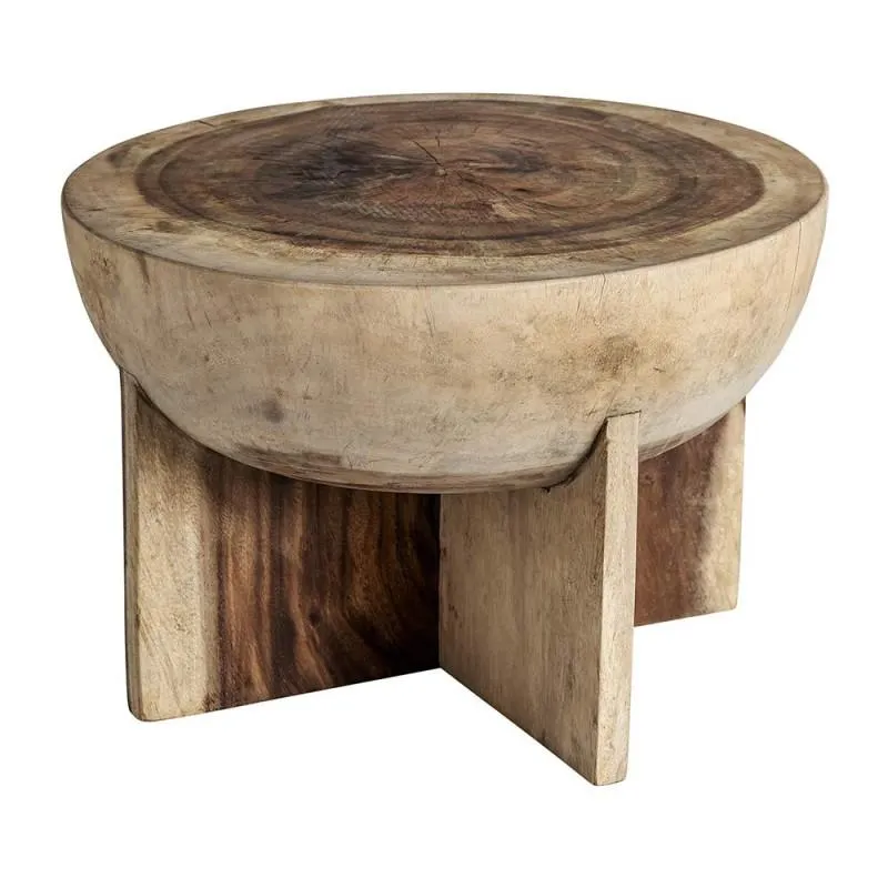 Suar wood coffee table Ø60cm Doucen
