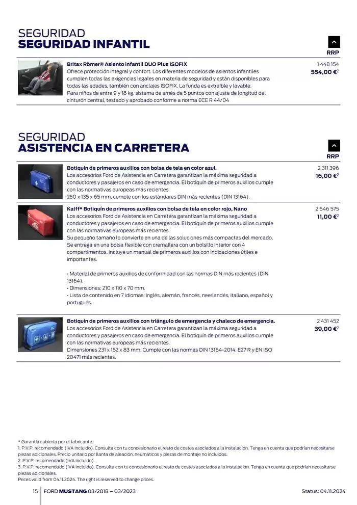Catálogo de Ford de accesorios Ford Mustang 13 de noviembre al 13 de noviembre 2025 - Página 15