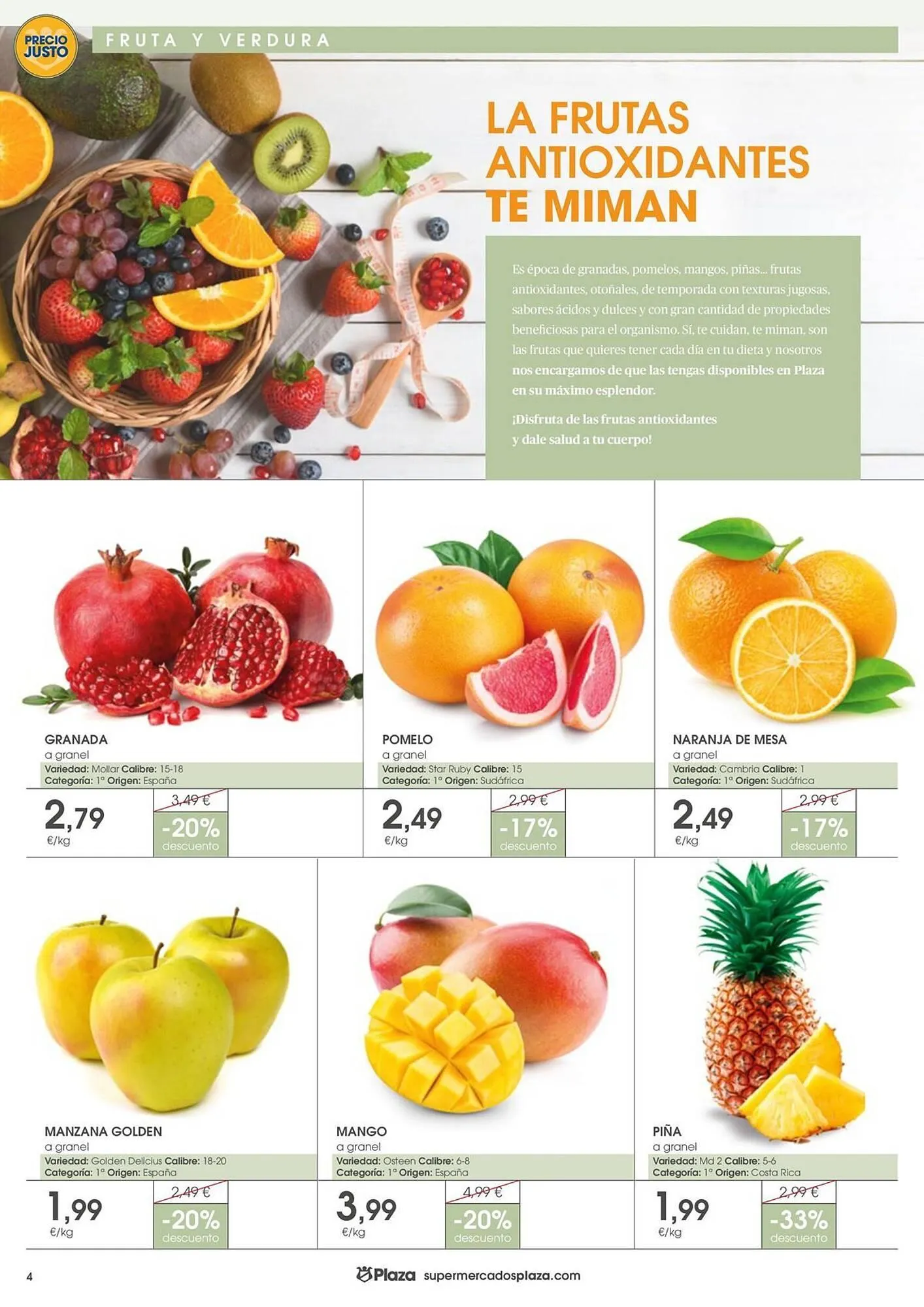 Catálogo de Folleto Supermercados Plaza 20 de octubre al 29 de octubre 2025 - Página 4