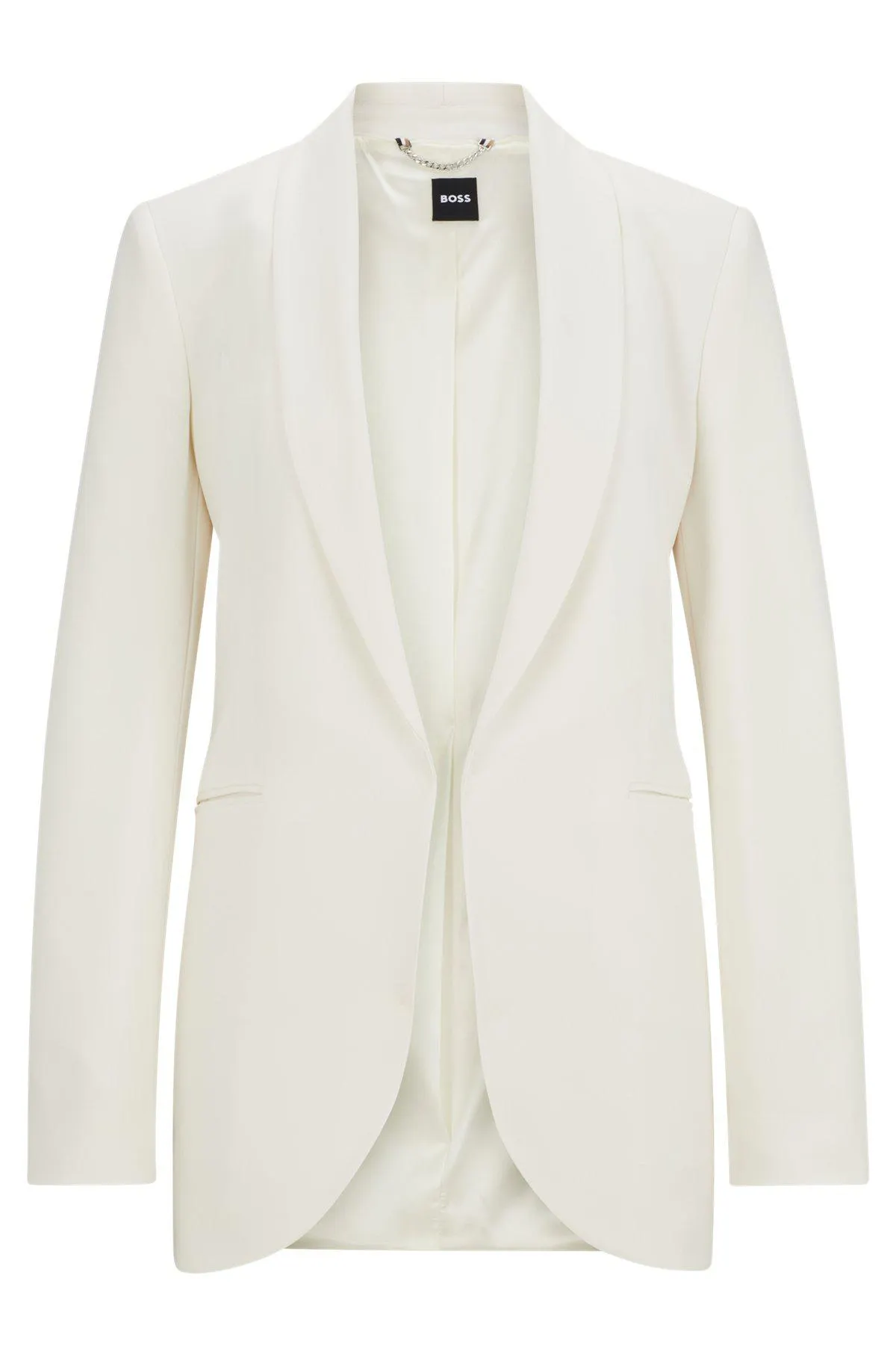 Chaqueta regular fit con parte delantera de diseño abierto