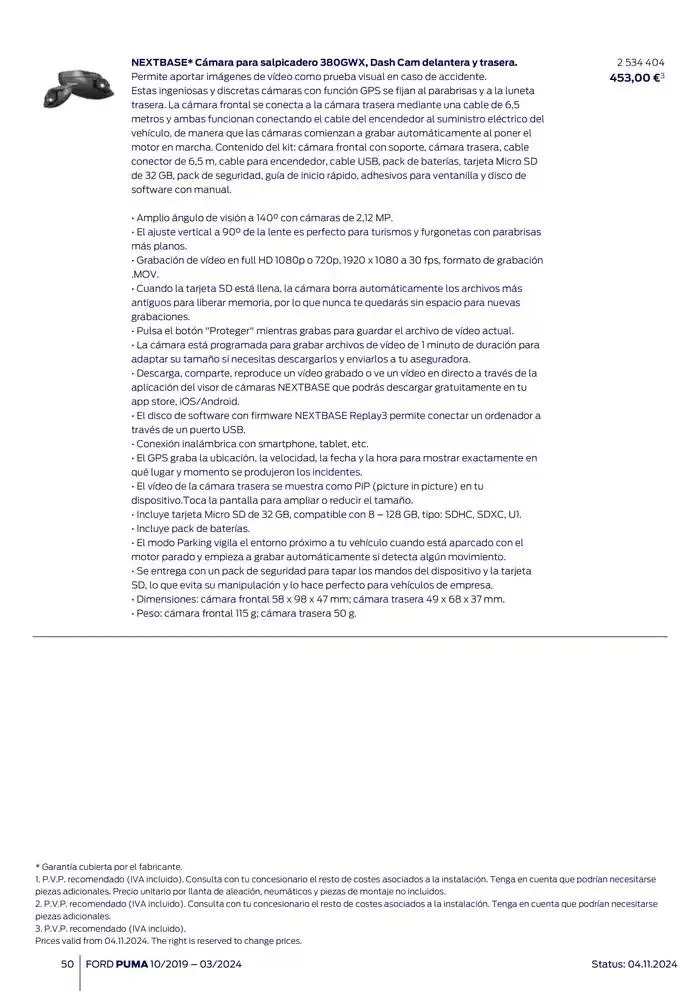 Catálogo de Ford de accesorios Ford Puma 13 de noviembre al 13 de noviembre 2025 - Página 50