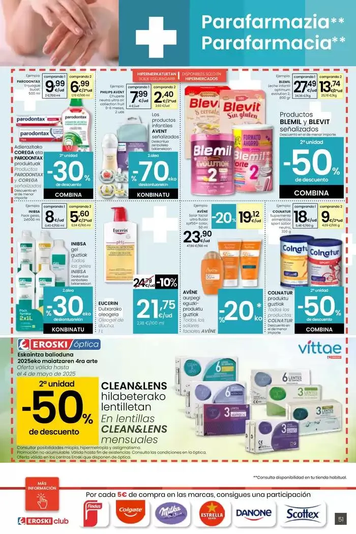 Catálogo de AUKERA OFERTA HIPERMERKATUAK EROSKI 10 de abril al 29 de abril 2025 - Página 51