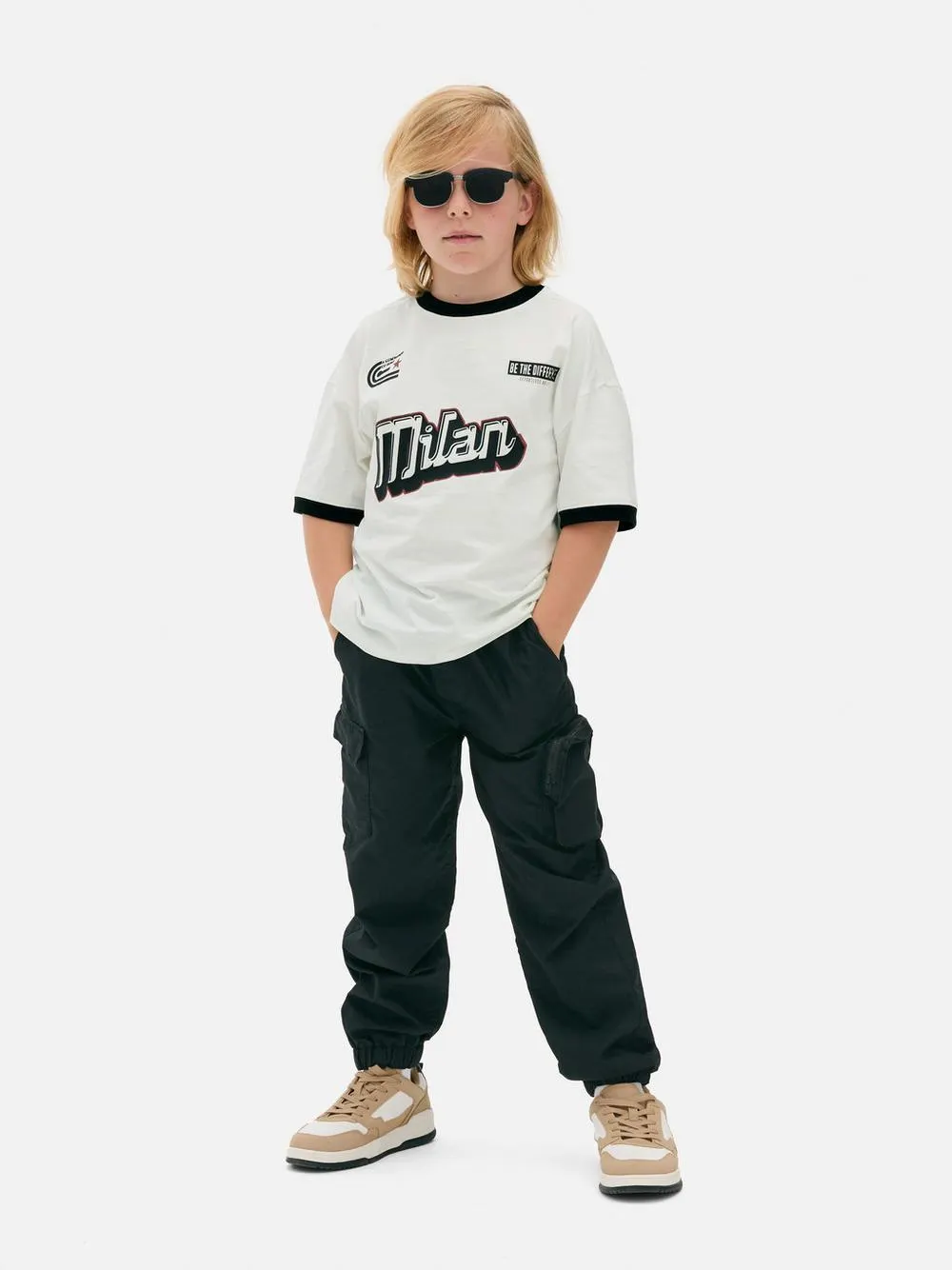 Camiseta de manga corta ribeteada «Milan»