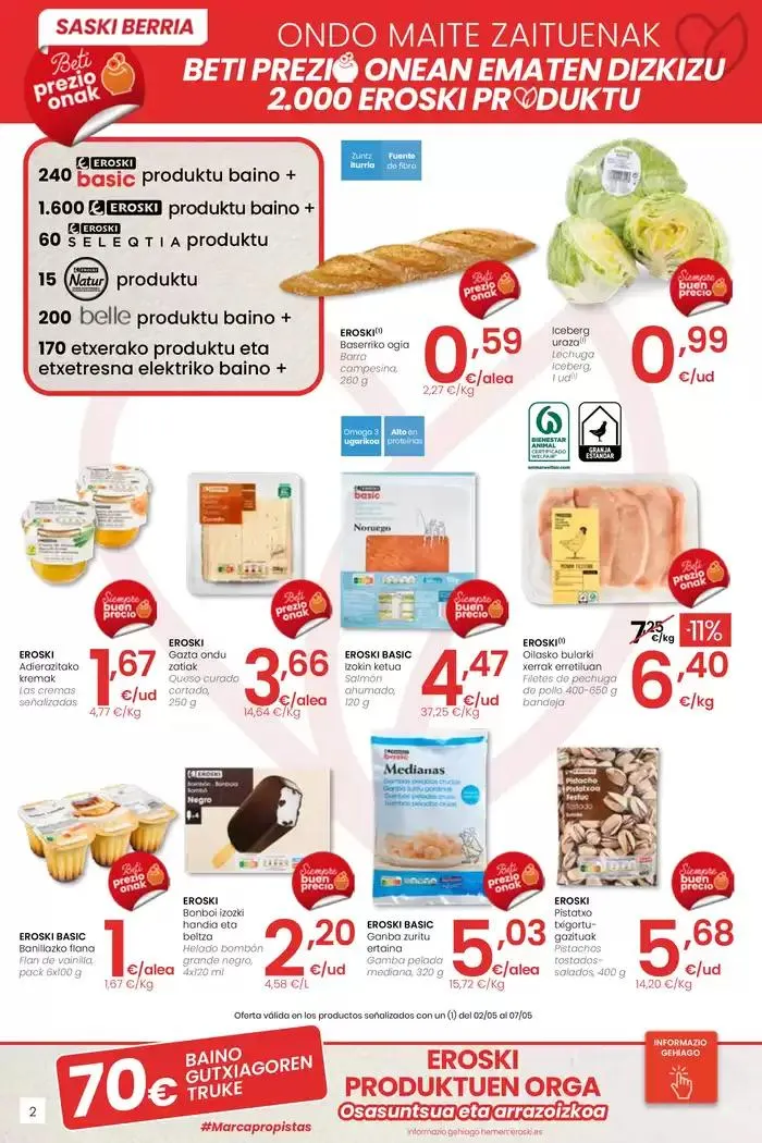 Catálogo de AUKERA OFERTA EROSKI CENTER 2 de mayo al 13 de mayo 2025 - Página 2